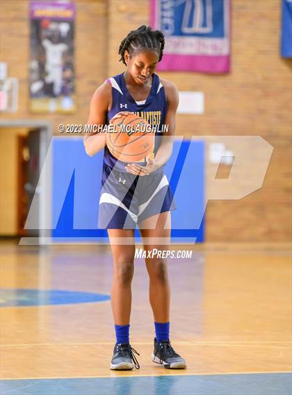 Thumbnail 2 in St. Jean Baptiste vs. Notre Dame of Manhattan (CHSAA Think Pink Event) photogallery.