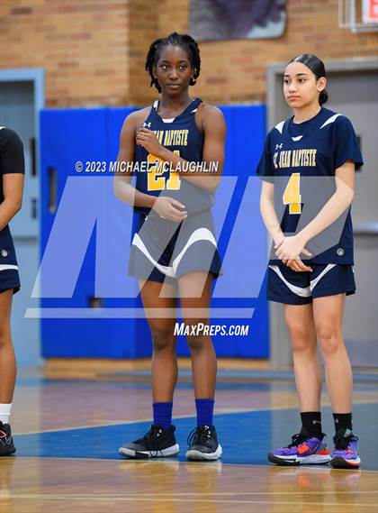 Thumbnail 1 in St. Jean Baptiste vs. Notre Dame of Manhattan (CHSAA Think Pink Event) photogallery.