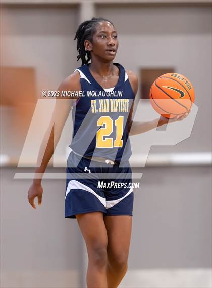 Thumbnail 2 in St. Jean Baptiste vs. Notre Dame of Manhattan (CHSAA Think Pink Event) photogallery.