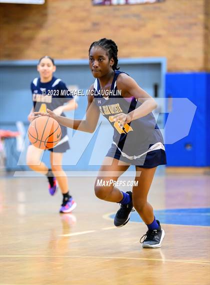 Thumbnail 2 in St. Jean Baptiste vs. Notre Dame of Manhattan (CHSAA Think Pink Event) photogallery.