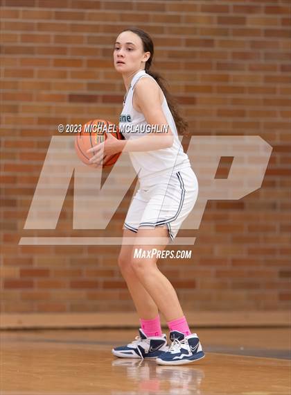 Thumbnail 2 in St. Jean Baptiste vs. Notre Dame of Manhattan (CHSAA Think Pink Event) photogallery.