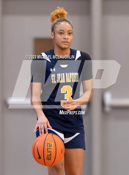 Thumbnail 2 in St. Jean Baptiste vs. Notre Dame of Manhattan (CHSAA Think Pink Event) photogallery.