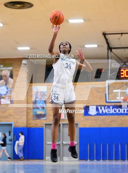 Thumbnail 3 in St. Jean Baptiste vs. Notre Dame of Manhattan (CHSAA Think Pink Event) photogallery.