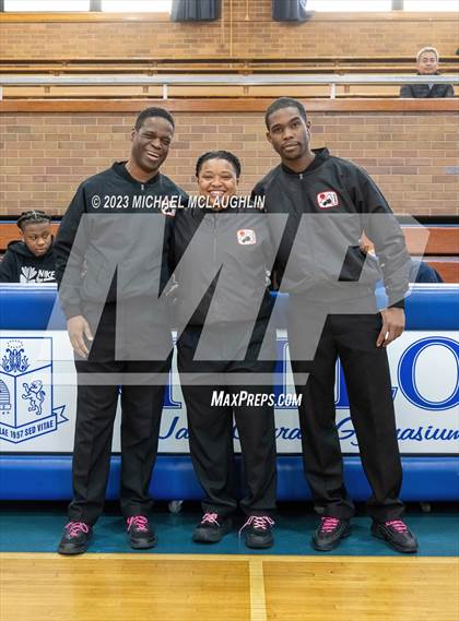 Thumbnail 1 in St. Jean Baptiste vs. Notre Dame of Manhattan (CHSAA Think Pink Event) photogallery.