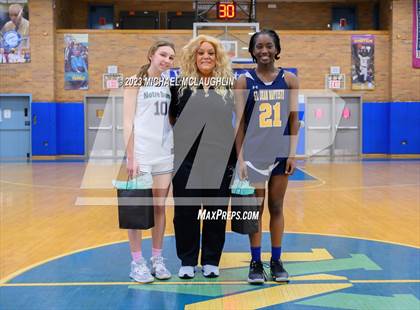 Thumbnail 2 in St. Jean Baptiste vs. Notre Dame of Manhattan (CHSAA Think Pink Event) photogallery.