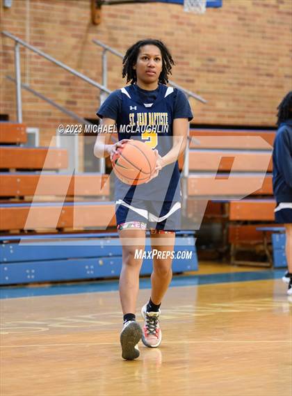 Thumbnail 1 in St. Jean Baptiste vs. Notre Dame of Manhattan (CHSAA Think Pink Event) photogallery.