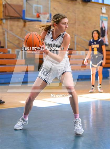 Thumbnail 3 in St. Jean Baptiste vs. Notre Dame of Manhattan (CHSAA Think Pink Event) photogallery.