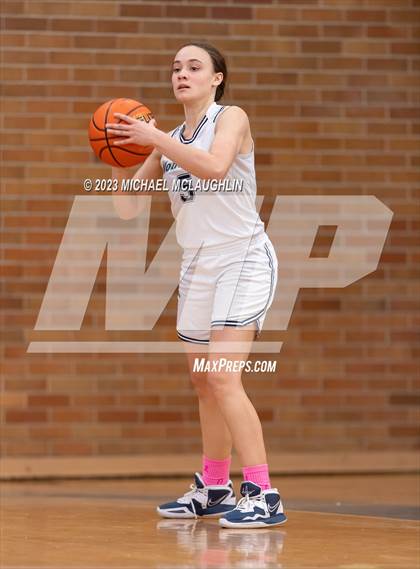 Thumbnail 3 in St. Jean Baptiste vs. Notre Dame of Manhattan (CHSAA Think Pink Event) photogallery.