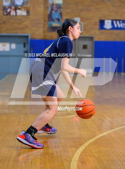 Thumbnail 1 in St. Jean Baptiste vs. Notre Dame of Manhattan (CHSAA Think Pink Event) photogallery.