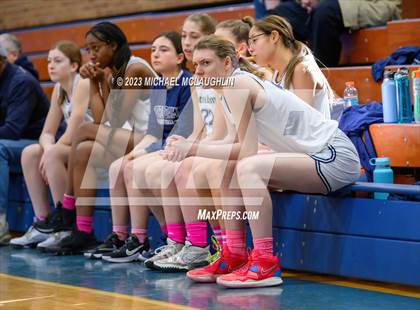 Thumbnail 2 in St. Jean Baptiste vs. Notre Dame of Manhattan (CHSAA Think Pink Event) photogallery.