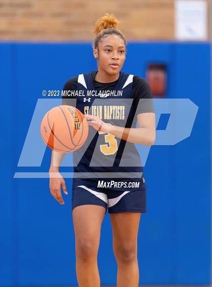 Thumbnail 2 in St. Jean Baptiste vs. Notre Dame of Manhattan (CHSAA Think Pink Event) photogallery.