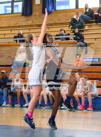 Thumbnail 1 in St. Jean Baptiste vs. Notre Dame of Manhattan (CHSAA Think Pink Event) photogallery.