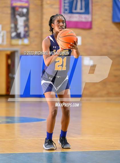 Thumbnail 3 in St. Jean Baptiste vs. Notre Dame of Manhattan (CHSAA Think Pink Event) photogallery.