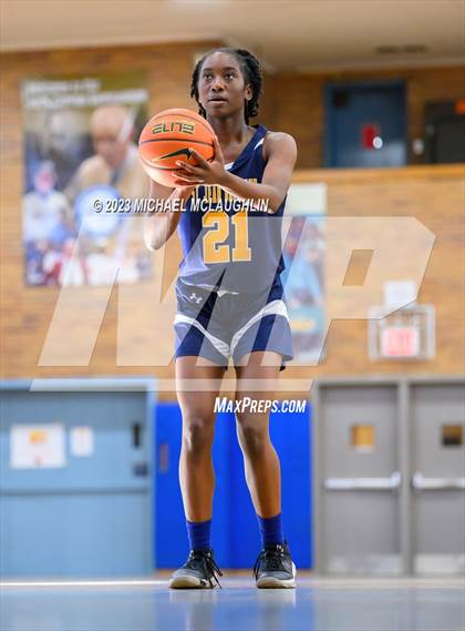 Thumbnail 3 in St. Jean Baptiste vs. Notre Dame of Manhattan (CHSAA Think Pink Event) photogallery.