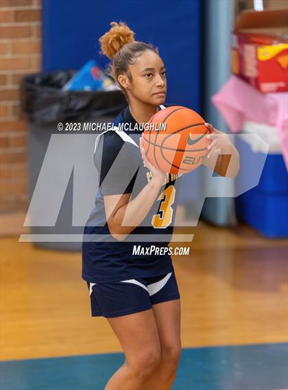 Thumbnail 3 in St. Jean Baptiste vs. Notre Dame of Manhattan (CHSAA Think Pink Event) photogallery.