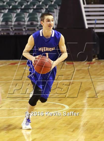 Thumbnail 1 in Norwood vs. Rocky Mountain Lutheran  (CHSAA 1A Consolation Semifinal) photogallery.