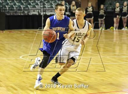 Thumbnail 1 in Norwood vs. Rocky Mountain Lutheran  (CHSAA 1A Consolation Semifinal) photogallery.