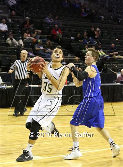 Thumbnail 1 in Norwood vs. Rocky Mountain Lutheran  (CHSAA 1A Consolation Semifinal) photogallery.