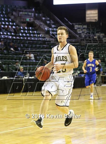 Thumbnail 2 in Norwood vs. Rocky Mountain Lutheran  (CHSAA 1A Consolation Semifinal) photogallery.