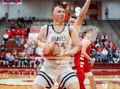 Thumbnail 1 in New Palestine vs. Brownstown Central (IHSAA 2A Southport Semi-state semi-final) photogallery.