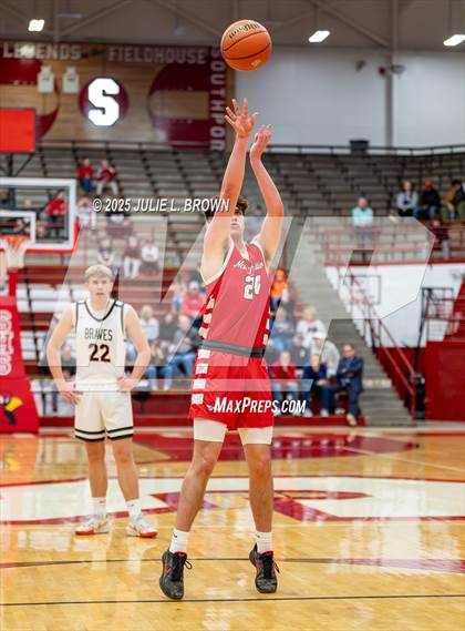 Thumbnail 1 in New Palestine vs. Brownstown Central (IHSAA 2A Southport Semi-state semi-final) photogallery.