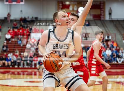 Thumbnail 2 in New Palestine vs. Brownstown Central (IHSAA 2A Southport Semi-state semi-final) photogallery.