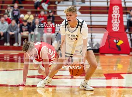 Thumbnail 1 in New Palestine vs. Brownstown Central (IHSAA 2A Southport Semi-state semi-final) photogallery.