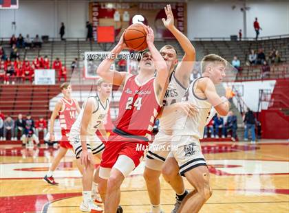 Thumbnail 1 in New Palestine vs. Brownstown Central (IHSAA 2A Southport Semi-state semi-final) photogallery.