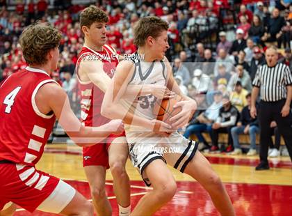 Thumbnail 3 in New Palestine vs. Brownstown Central (IHSAA 2A Southport Semi-state semi-final) photogallery.