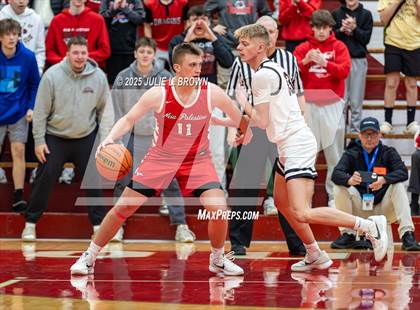 Thumbnail 2 in New Palestine vs. Brownstown Central (IHSAA 2A Southport Semi-state semi-final) photogallery.