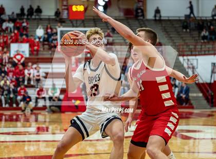 Thumbnail 2 in New Palestine vs. Brownstown Central (IHSAA 2A Southport Semi-state semi-final) photogallery.