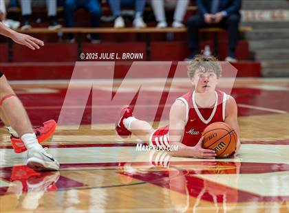 Thumbnail 2 in New Palestine vs. Brownstown Central (IHSAA 2A Southport Semi-state semi-final) photogallery.