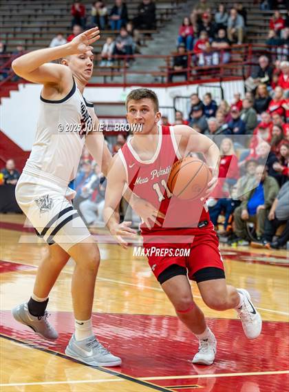 Thumbnail 2 in New Palestine vs. Brownstown Central (IHSAA 2A Southport Semi-state semi-final) photogallery.