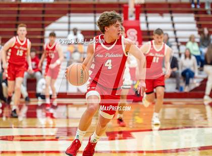 Thumbnail 1 in New Palestine vs. Brownstown Central (IHSAA 2A Southport Semi-state semi-final) photogallery.