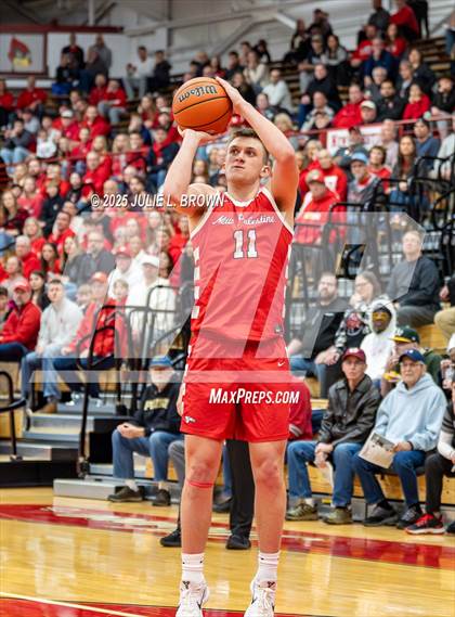 Thumbnail 1 in New Palestine vs. Brownstown Central (IHSAA 2A Southport Semi-state semi-final) photogallery.