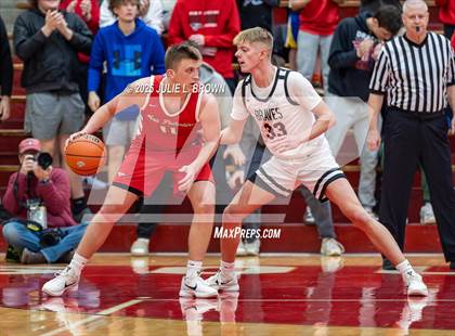 Thumbnail 1 in New Palestine vs. Brownstown Central (IHSAA 2A Southport Semi-state semi-final) photogallery.