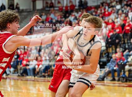 Thumbnail 1 in New Palestine vs. Brownstown Central (IHSAA 2A Southport Semi-state semi-final) photogallery.