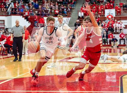 Thumbnail 2 in New Palestine vs. Brownstown Central (IHSAA 2A Southport Semi-state semi-final) photogallery.