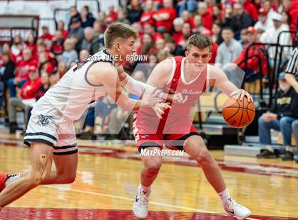 Thumbnail 1 in New Palestine vs. Brownstown Central (IHSAA 2A Southport Semi-state semi-final) photogallery.