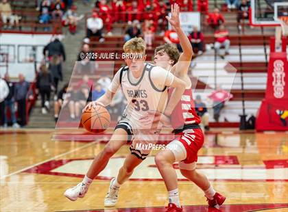 Thumbnail 2 in New Palestine vs. Brownstown Central (IHSAA 2A Southport Semi-state semi-final) photogallery.