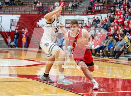 Thumbnail 1 in New Palestine vs. Brownstown Central (IHSAA 2A Southport Semi-state semi-final) photogallery.