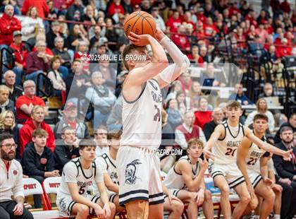Thumbnail 2 in New Palestine vs. Brownstown Central (IHSAA 2A Southport Semi-state semi-final) photogallery.