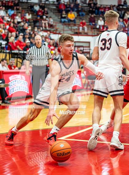 Thumbnail 1 in New Palestine vs. Brownstown Central (IHSAA 2A Southport Semi-state semi-final) photogallery.