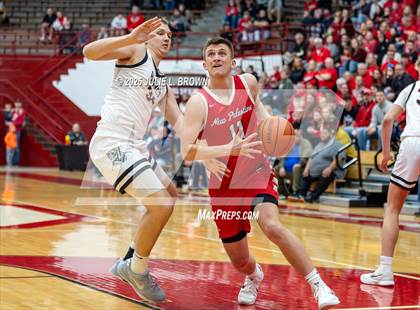 Thumbnail 3 in New Palestine vs. Brownstown Central (IHSAA 2A Southport Semi-state semi-final) photogallery.