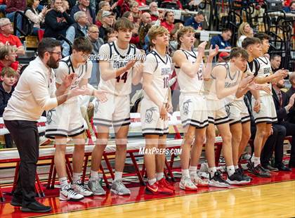 Thumbnail 1 in New Palestine vs. Brownstown Central (IHSAA 2A Southport Semi-state semi-final) photogallery.