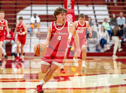 Thumbnail 3 in New Palestine vs. Brownstown Central (IHSAA 2A Southport Semi-state semi-final) photogallery.