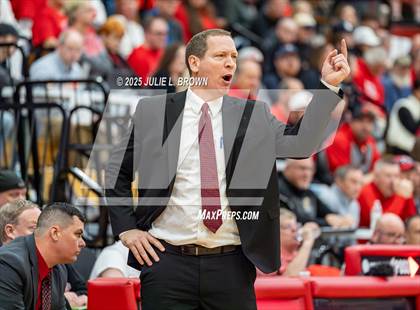 Thumbnail 3 in New Palestine vs. Brownstown Central (IHSAA 2A Southport Semi-state semi-final) photogallery.