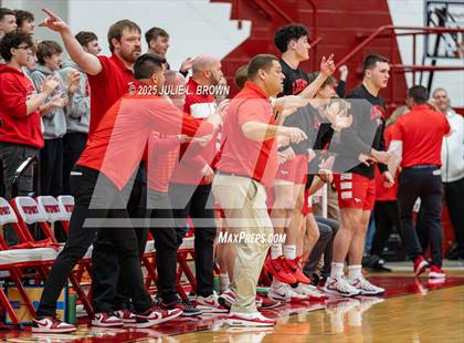 Thumbnail 2 in New Palestine vs. Brownstown Central (IHSAA 2A Southport Semi-state semi-final) photogallery.