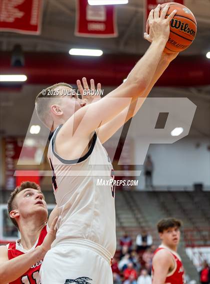 Thumbnail 1 in New Palestine vs. Brownstown Central (IHSAA 2A Southport Semi-state semi-final) photogallery.