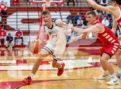 Thumbnail 3 in New Palestine vs. Brownstown Central (IHSAA 2A Southport Semi-state semi-final) photogallery.